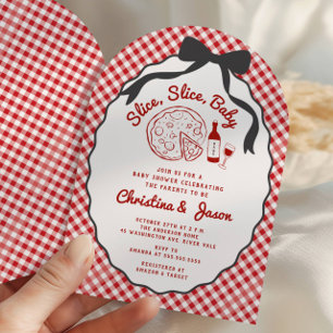 Slice Slice Baby Pizza Baby Shower Invitation