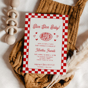 Slice Slice Baby Pizza Baby Shower Invitation
