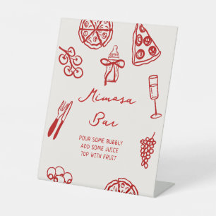 Slice Slice Baby Pizza Baby Shower Mimosa Bar Sign