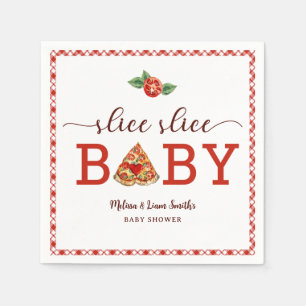 Slice Slice Baby Pizza Baby Shower Napkins – Fun F