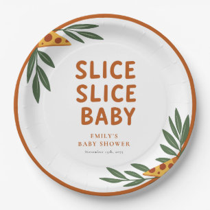 Slice Slice Baby Pizza Baby Shower Paper Plate