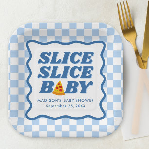Slice Slice Baby Pizza Baby Shower Paper Plate