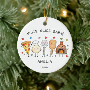 Slice Slice Baby Pizza Ornament