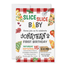 Slice Slice Baby Pizza Party 1st Birthday