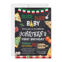 Slice Slice Baby Pizza Party 1st Birthday