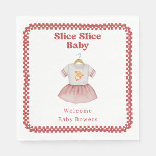 Slice Slice Baby Shower Pizza Dress Napkin