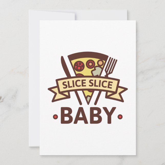 Slice Slice Baby Thank You Card (Front)
