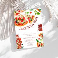 Slice Slice Baby Trendy Pizza Baby Shower