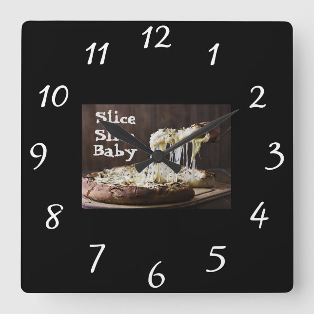 Slice Slice Baby Wall Clock (Front)