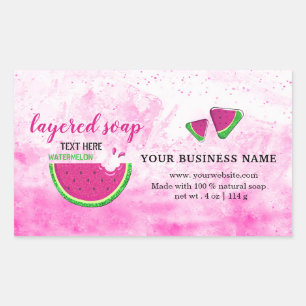 Slice watermelon layered soap sticker