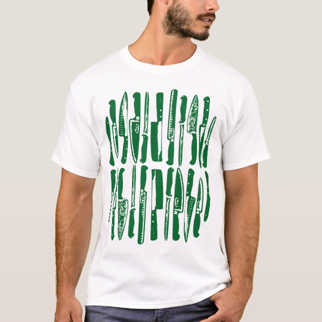 Sliced and Diced - Forest Green T-Shirt (Front)
