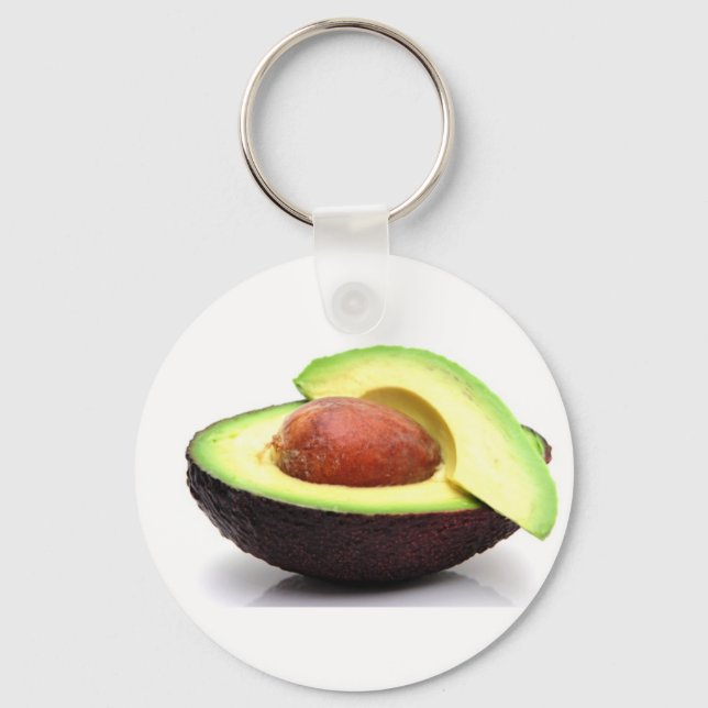Sliced Avocado Key Ring (Front)