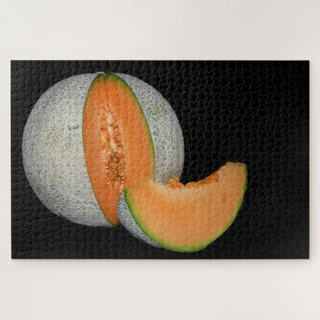 Sliced Cantaloupe Melon Jigsaw Puzzle (Horizontal)