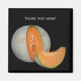 Sliced Cantaloupe Melon Magnet