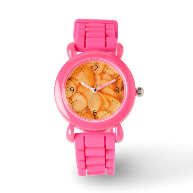Sliced carrot pattern watch (Front)