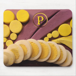 Sliced Hard Boiled Egg Yellow Yolk Image      Mouse Mat