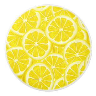 Sliced Lemons Ceramic Knob