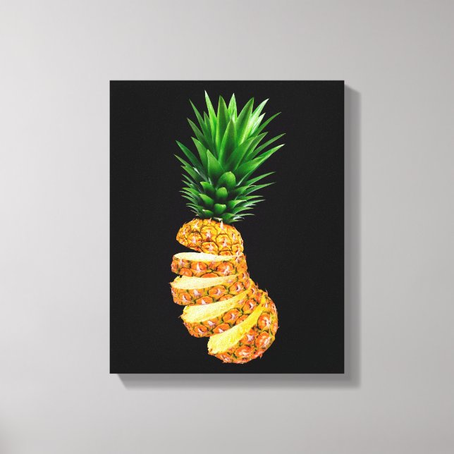 Sliced Pineapple Canvas Print (Front)