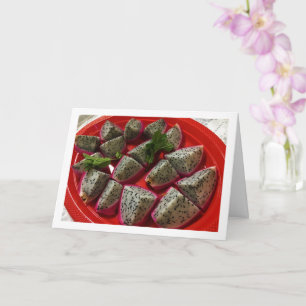 Sliced Pitaya - Dragon Fruit Card