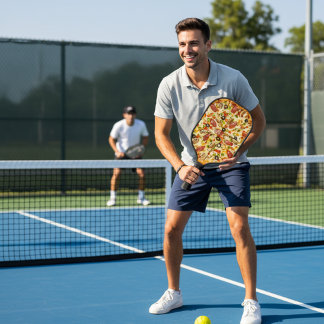 Sliced Pizza Pickleball Paddle