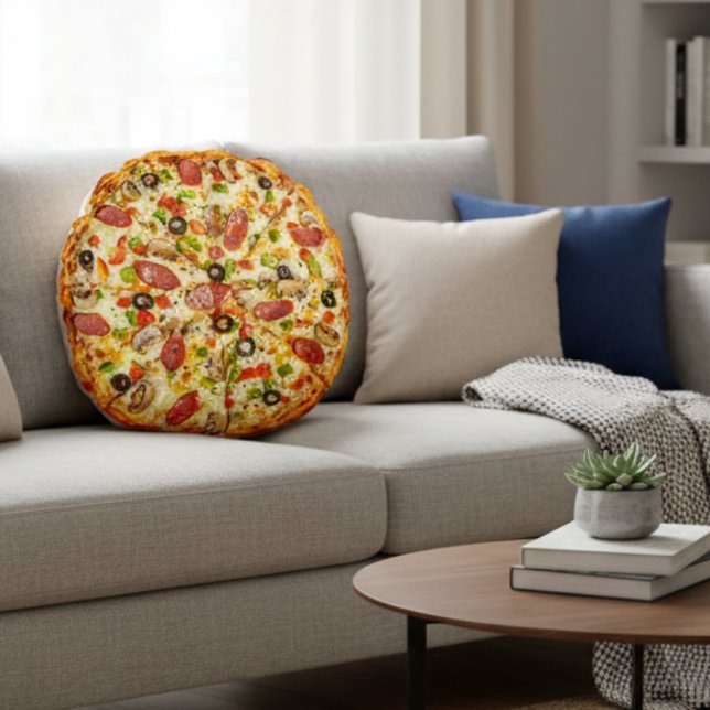 Sliced Pizza Round Cushion (Creator Uploaded)
