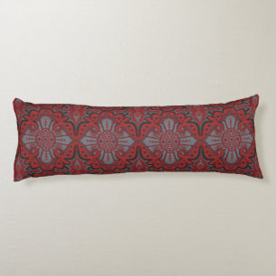 "Sliced pomegranat" organic forms bohemian pattern Body Cushion