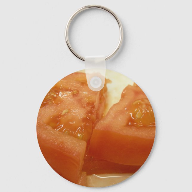 Sliced tomato key ring (Front)