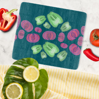 Sliced Vegetables Cutting Board