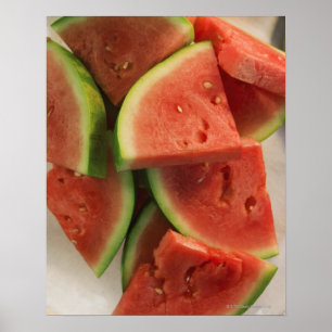 Slices of watermelon poster