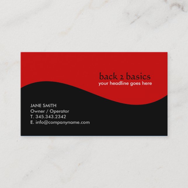 Slick Business Cards (Front)