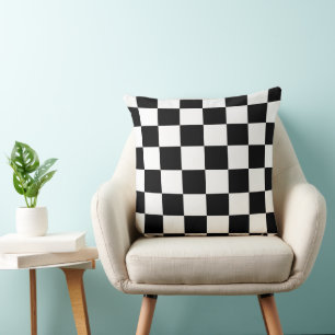 Slick Checker 20x20 Throw Pillow