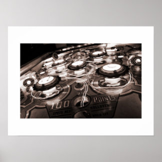 Slick Chick Tracers pinball poster