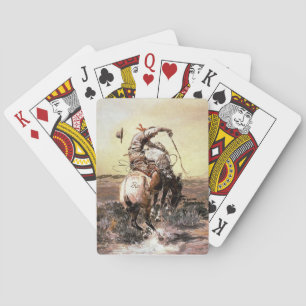 “Slick Rider” Western Art by Charles M Russell Playing Cards