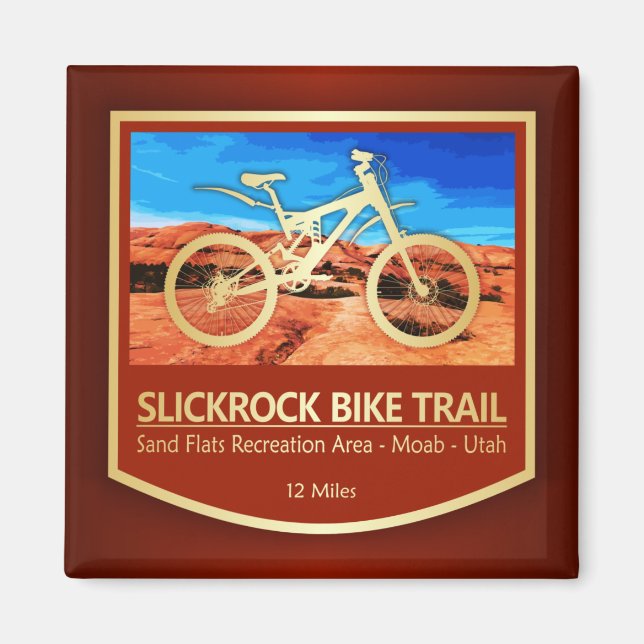 Slickrock Bike Trail (bike2) Magnet (Front)