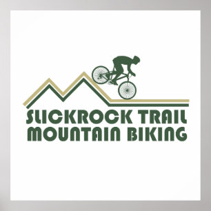 slickrock trails mtb mountain biking poster