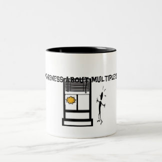 Slide1, RAISE AWARENESS ABOUT MULTIPLE SCLEROSIS Two-Tone Coffee Mug