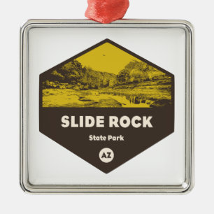 Slide Rock State Park Arizona Metal Tree Decoration