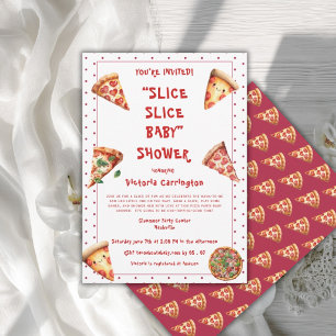 Slide Slice Baby Cute Baby Shower Invitation