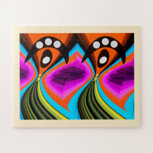 Slide to Christmas art Jigsaw Puzzle
