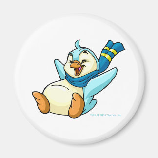 Sliding blue Bruce Magnet