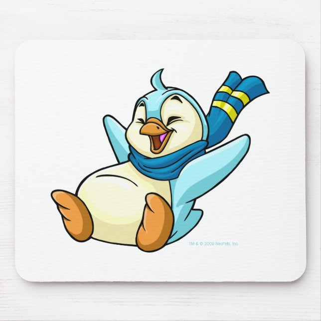 Sliding blue Bruce Mouse Mat (Front)