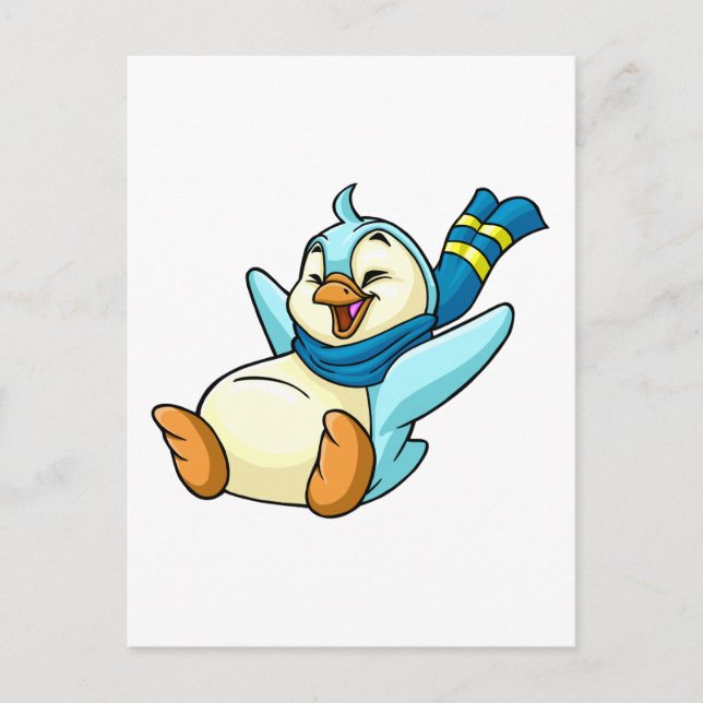 Sliding blue Bruce Postcard (Front)