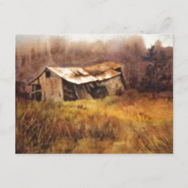 "Sliding Down" Country Roads Postcard (Front)