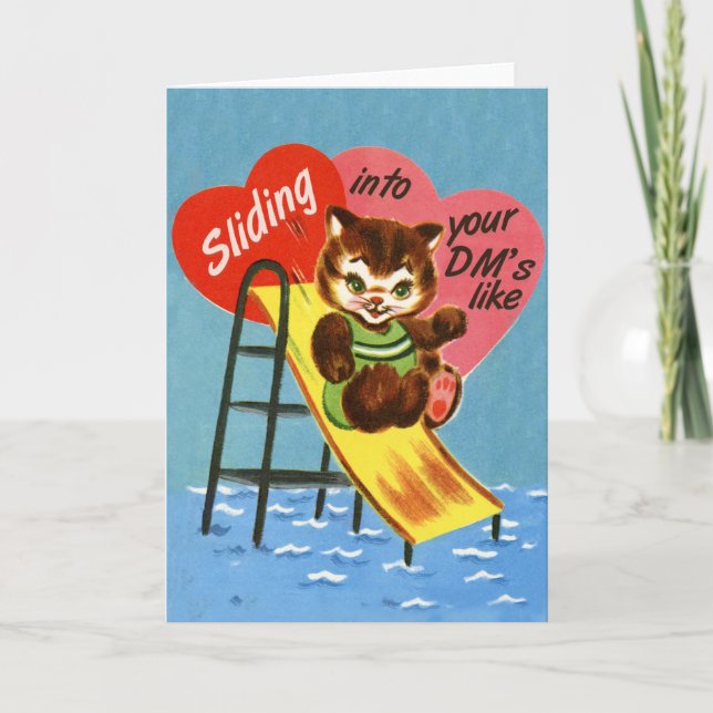 Sliding into your DM's - Valentine's day card (Front)