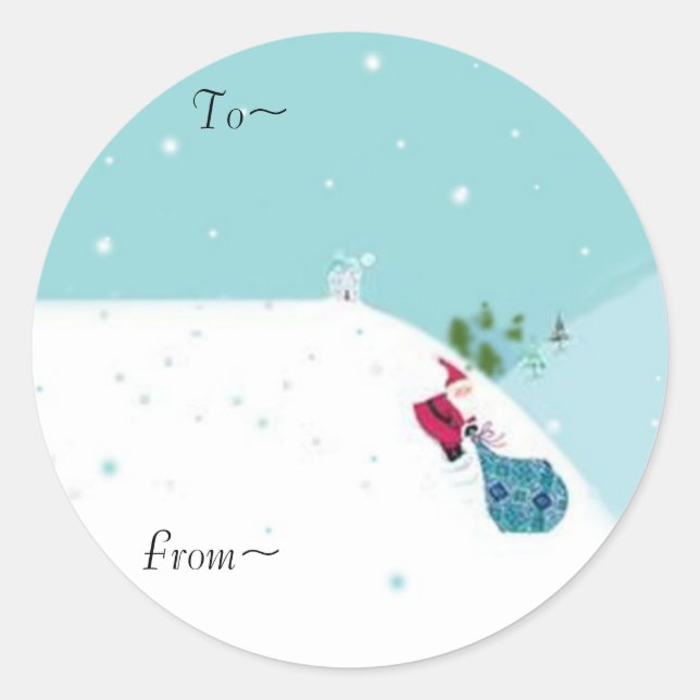 Sliding Santa tags (Front)