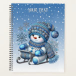 Sliding Snowman Christmas Holiday Planner<br><div class="desc">Beautiful Sliding Snowman Christmas Holiday Planner</div>