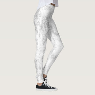Slight Black Grunge Pencil Blotches Leggings