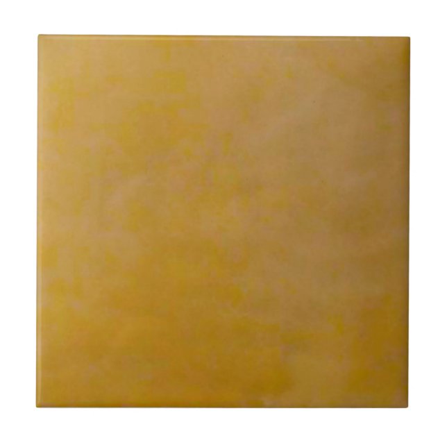 Slightly Mottled Sueded Look Golden Caramel Solid Tile (Front)