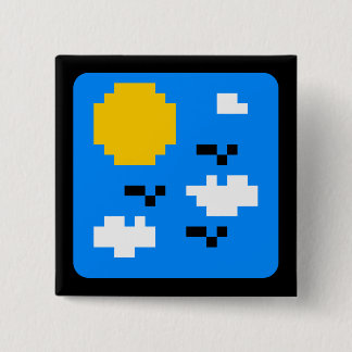 Slightly Solar 15 Cm Square Badge
