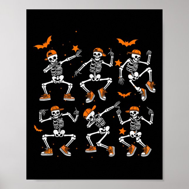 Slightly Subtle Halloween Skeleton Trump Halloween Poster (Front)